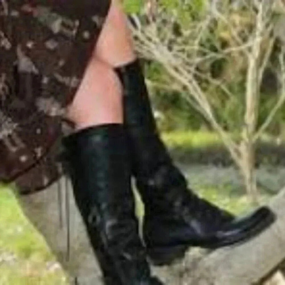 Fiorentini + Baker Emma Eternity Leather Knee High Boots in Nero Cusna 37 - Picture 11 of 11